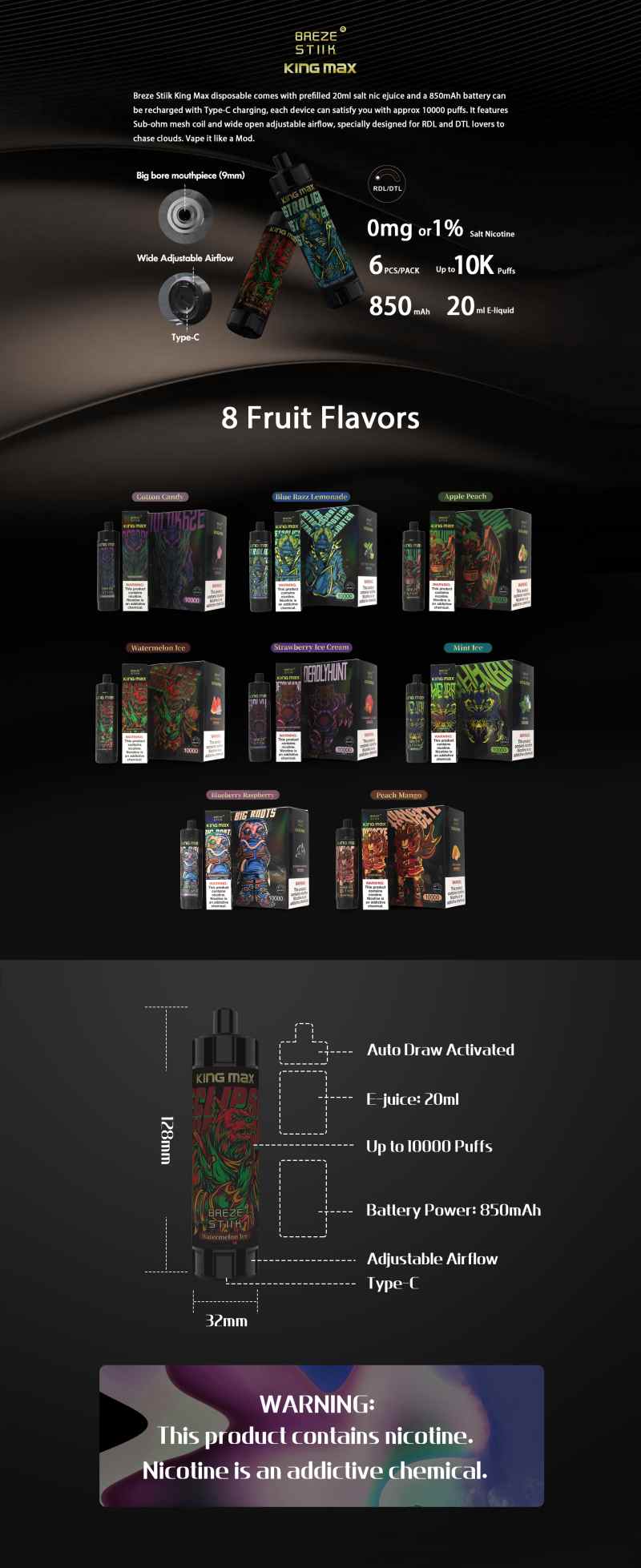 Breze Stiik King Max 10000