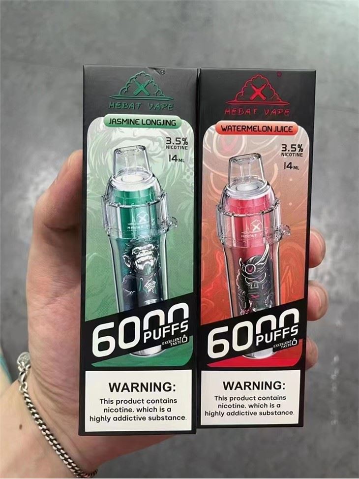 হেবাট 6000 পাফস বুম ডিসপোজেবল ভ্যাপ
