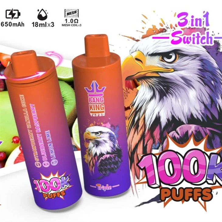 ব্যাং কিং ভ্যাপেন ট্রিপল 100K 3in1