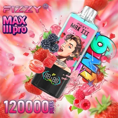 Fizzy MAX III Pro 120K Puffs: 6-in-1 ফ্লেভার, ইউরোপ অন্বেষণের জন্য একটি প্রিয় ভ্যাপ