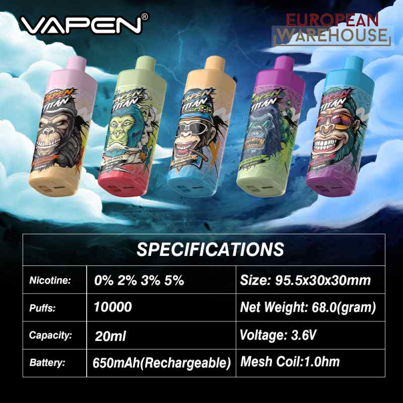 VAPEN TITAN 10000 specifications VAPEN TITAN 10000 specifications