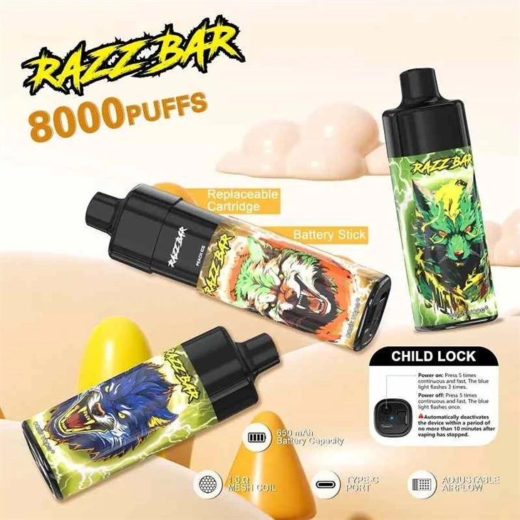 RAZZ BAR 8000 Puffs ডিসপোজেবল ভ্যাপ