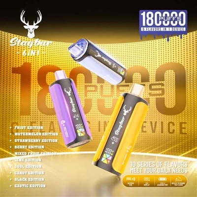 স্ট্যাগবার 6in1 180কে পাফস ভ্যাপ