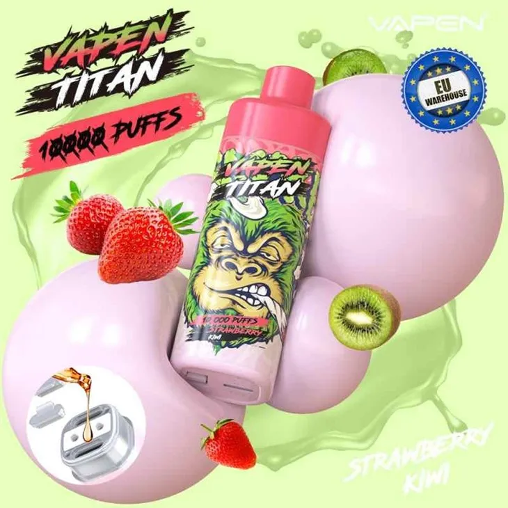 Strawberry Kiwi_VAPEN TITAN 10000