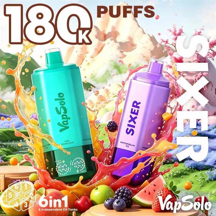 ভ্যাপসোলো সিক্সার 180K পাফস ভ্যাপ