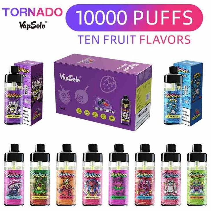 Vapsolo-Tornado-10000-Puff-Mesh-Coil-Refillable-Energy-Vape-Pen-Hookah-E-Shisha-Pen-Factory-Drag-Bar-Disposables_VapSolo TORNADO 10000