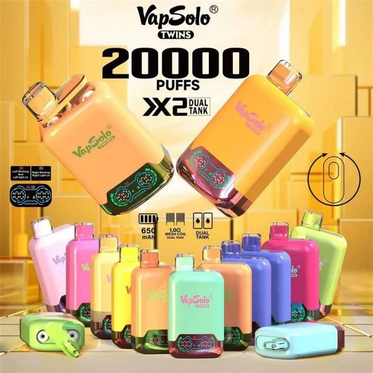 ভ্যাপসোলো টুইনস 20000 পাফস ডাবল টেস্ট ভ্যাপ